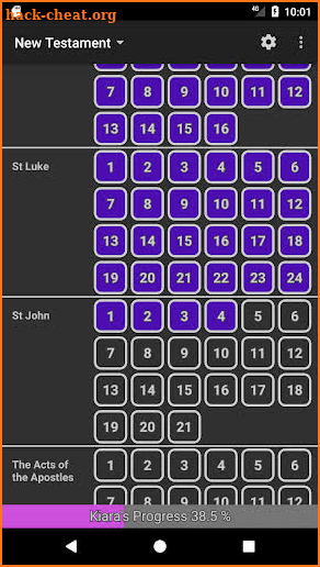 Bible Reading Chart screenshot