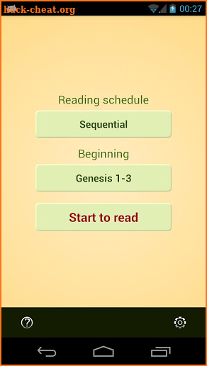 Bible Reading Schedule screenshot