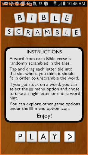 Bible Scramble screenshot