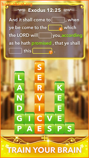 Bible Word Heaps - Connect the Stack Word Game screenshot