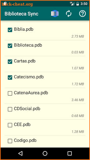 Biblioteca Sync screenshot