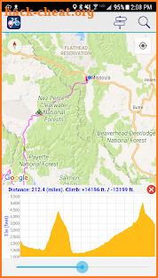 Bicycle Route Navigator screenshot