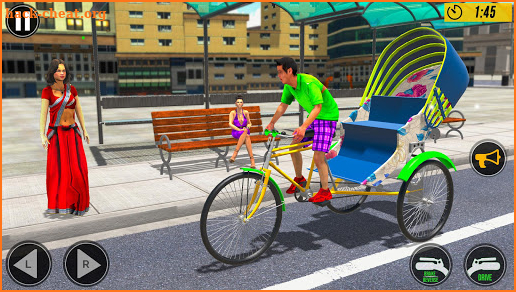 Bicycle Tuk Tuk Auto Rickshaw : New Driving Games screenshot