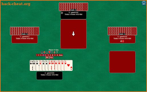 Bid Euchre (TrapApps) screenshot