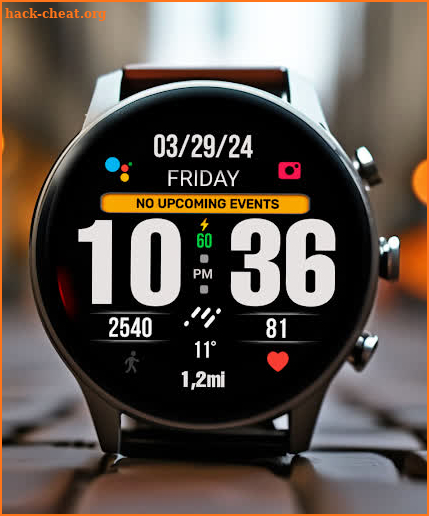 BIG 24 Digital Watchface screenshot