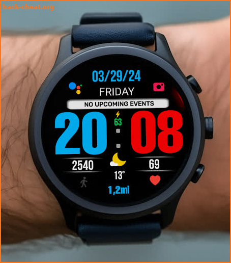 BIG 24 Digital Watchface screenshot