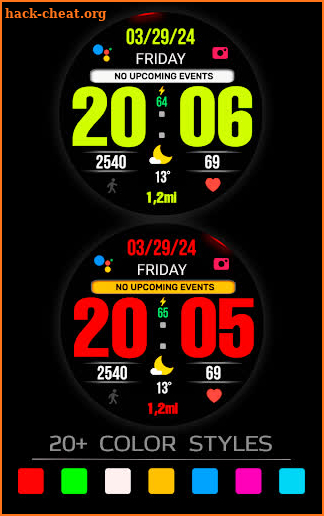 BIG 24 Digital Watchface screenshot