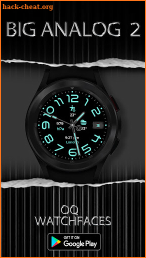 Big Analog 2 WF For WEAR OS 3+ screenshot