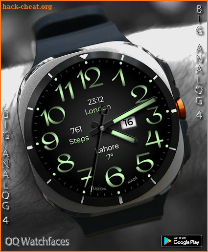 Big Analog 4 WF Wear OS 4+ screenshot