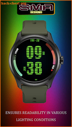 Big Clock Watch Face SAM-14 screenshot