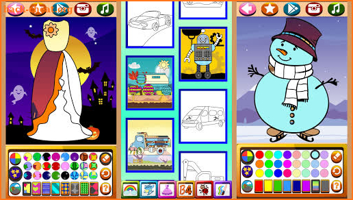 Big coloring book - 330 coloring pages screenshot