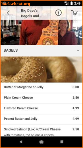 Big Dave's Bagels & Deli screenshot