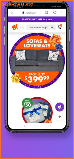 Big lots! online shop screenshot