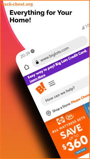 Big Lots online shopping app screenshot