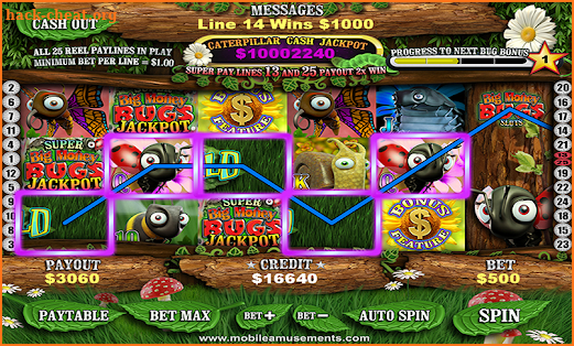 Big Money Lucky Lady Bugs Slots TV screenshot