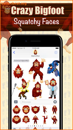 BigfootMoji - Sasquatch Emojis screenshot