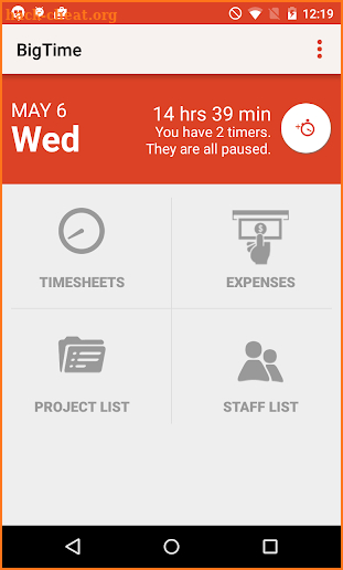BigTime Mobile screenshot