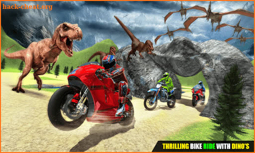 Bike Racing Dinosaur Run Escape Adventure 3D screenshot