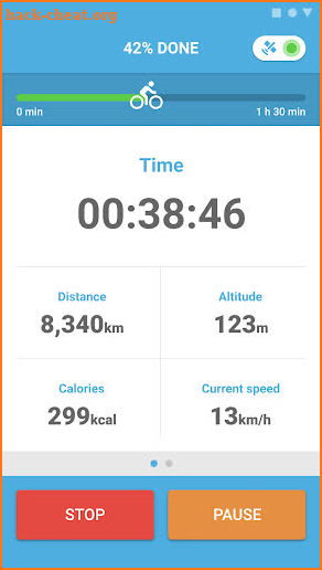 Bike Ride Tracker – bicycle gps map and odometer screenshot