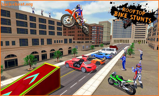 Bike Stunt: Extreme Roof Drive screenshot