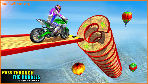 Bike Stunt Games: Spiral Ramp Stunts Game screenshot