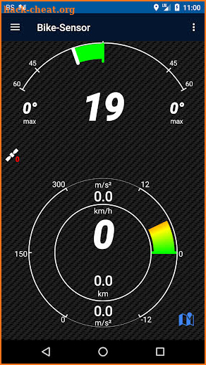 BikeSensor-Free motorcycle app screenshot