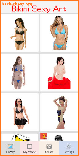 Bikini Pixel Art - Color Bikini Suit Girls screenshot