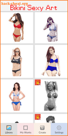 Bikini Pixel Art - Color Bikini Suit Girls screenshot