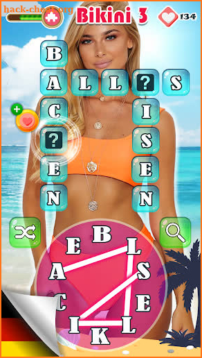 Bikini Puzzle Wortsuchspiel screenshot