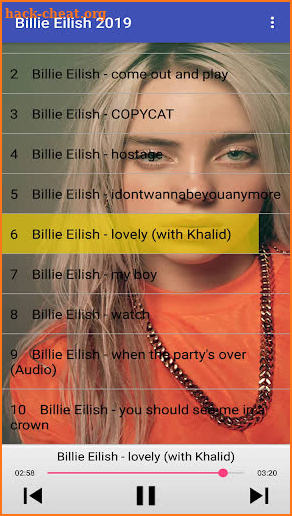 Billie Eilish Songs 2019 screenshot