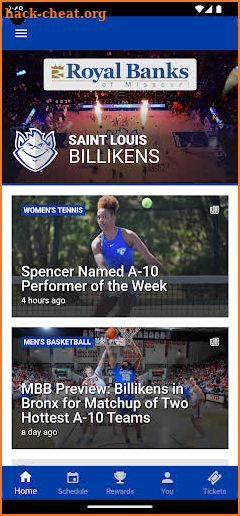 Billikens Athletics screenshot