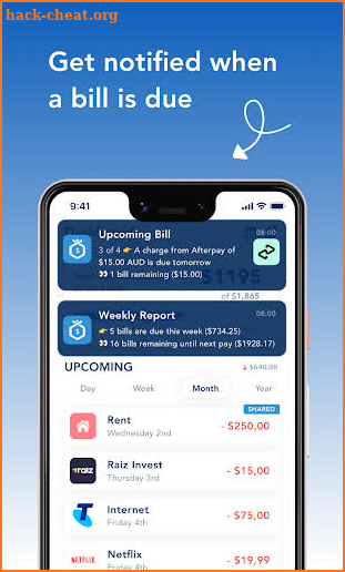 BillOut - Bill Organizer screenshot