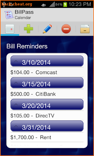 BillPass screenshot