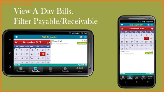Bills Organizer with Sync screenshot