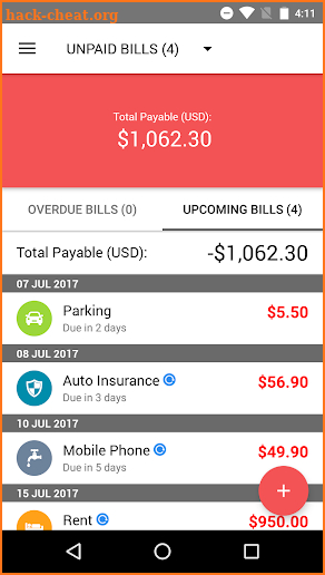 Bills Reminder screenshot