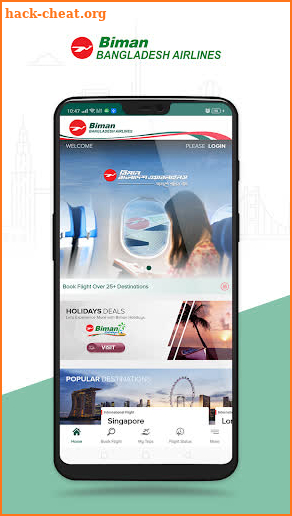 Biman Bangladesh Airlines screenshot