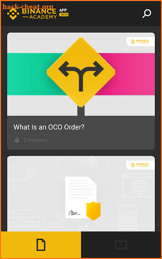Binance Academy screenshot