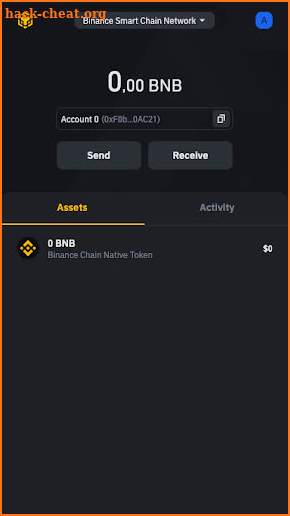 Binance Chain Wallet screenshot