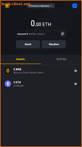 Binance Chain Wallet screenshot