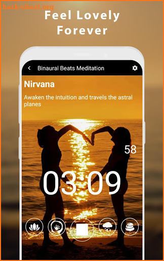 Binaural Beats Brain waves: meditation app screenshot