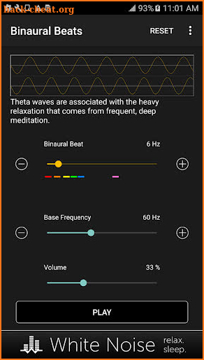 Binaural Beats Generator screenshot