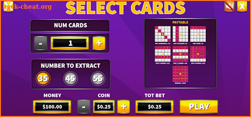 Bingo 75 Game screenshot