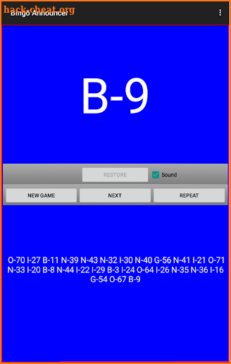 Bingo Announcer screenshot