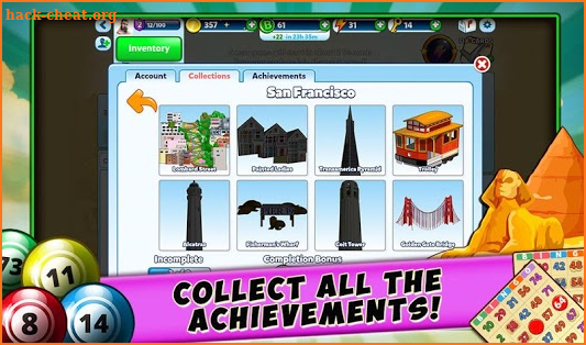 Bingo - Secret Cities - Free Travel Casino Game screenshot