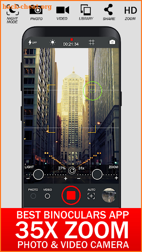 Binoculars 35x zoom Night Mode (Photo and Video) screenshot