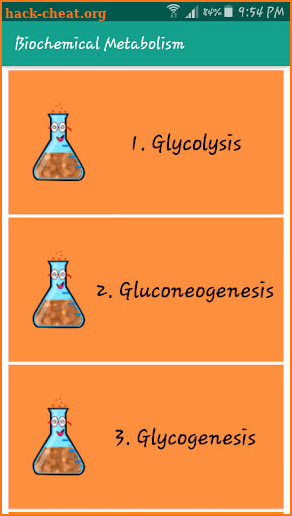 Biochemical metabolism screenshot