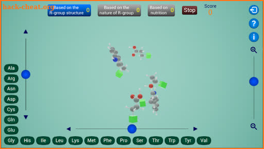 Biomolecules 3D: Amino acids screenshot