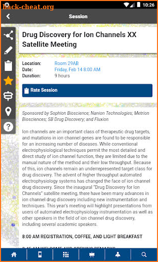 Biophysical Society Events screenshot