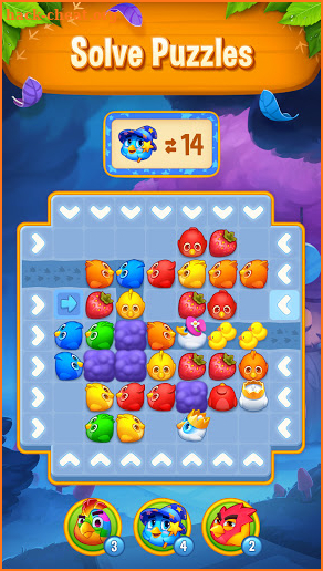 Bird Rush: Match 3 puzzle game screenshot