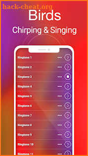 Bird Sounds & Bird Ringtones for Free 2018 screenshot